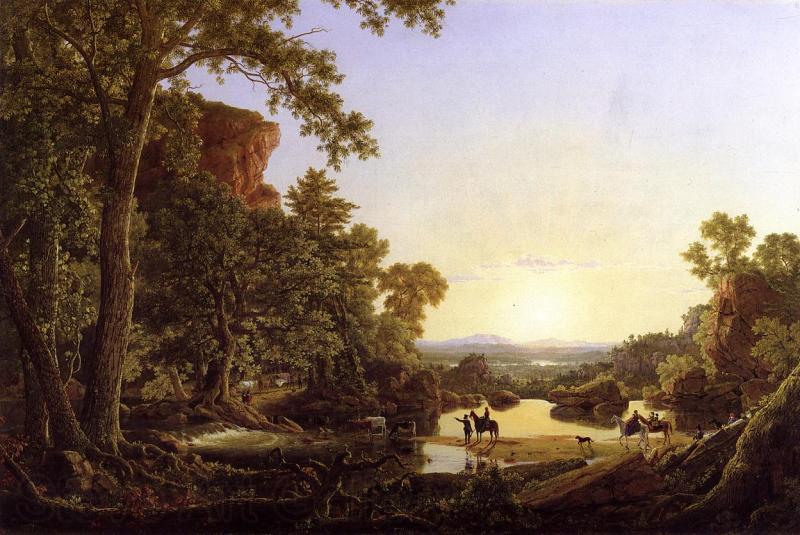 Frederic Edwin Church Hooker and Company Journeying through the Wilderness from Plymouth to Hartford in 1636